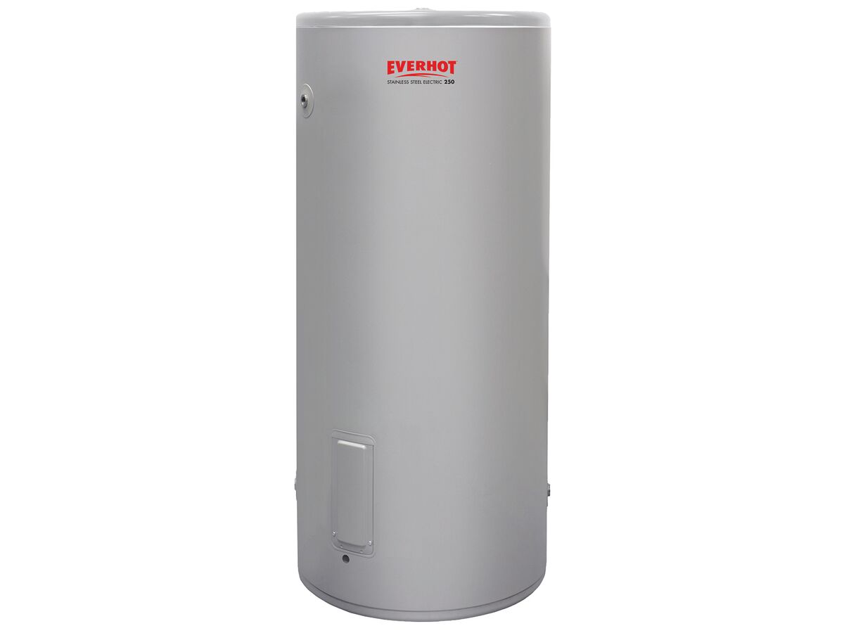 Web 1200x900 Everhot Stainless Steel Electric Hot Water Unit Single Element 250Ltr 3.6Kw